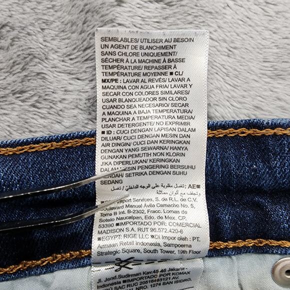 Old Navy Jeans Womesn 6 Blue Dark Wash Curvy Mid Rise Skinny Ankle Stretch Denim - Picture 6 of 12